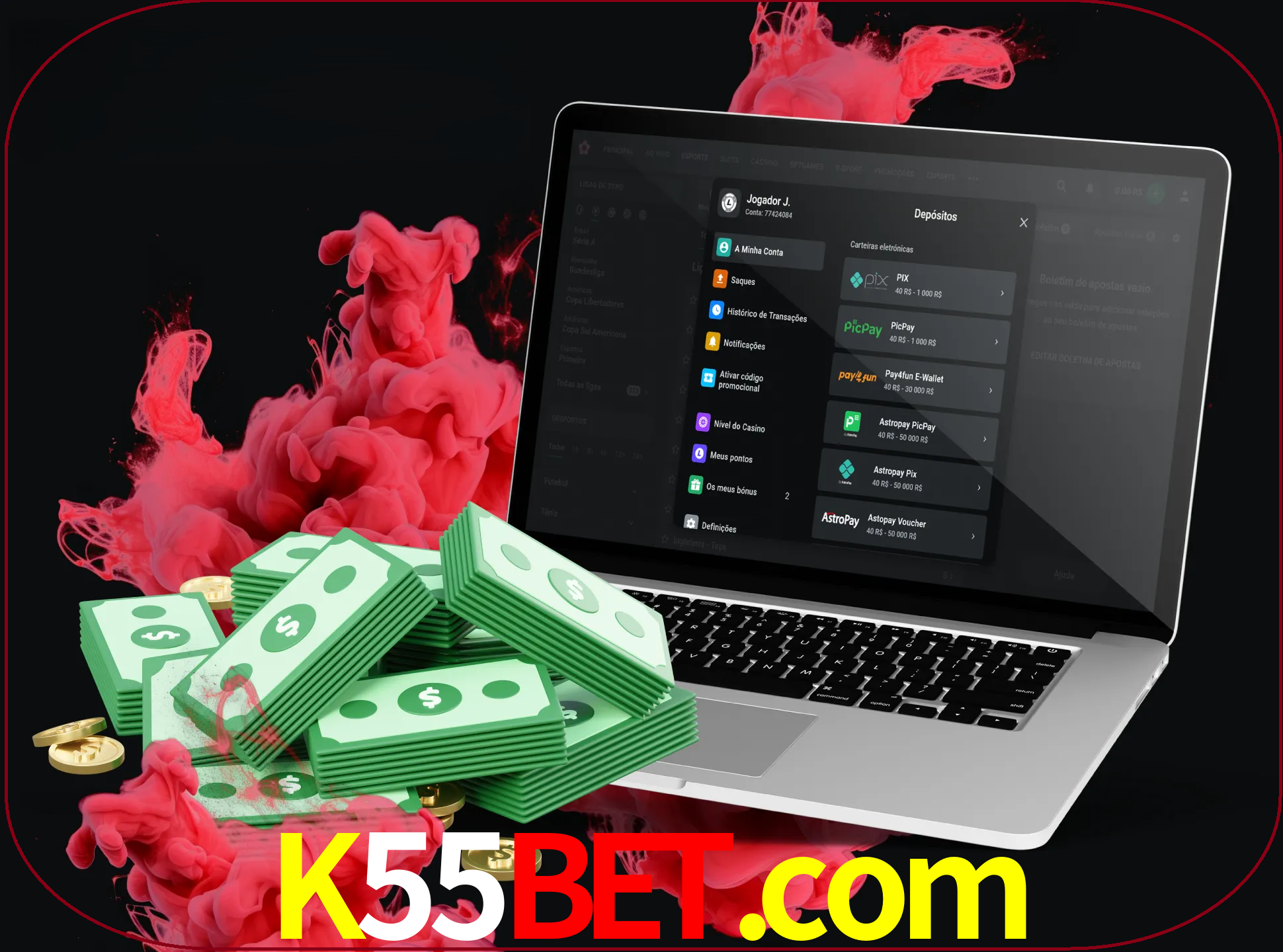 Para efetuar um depósito na sua conta k55bet, basta escolher o método de depósito e especificar o montante.